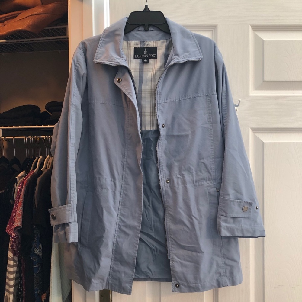 Vintage London Fog Jacket Sky Blue EUC